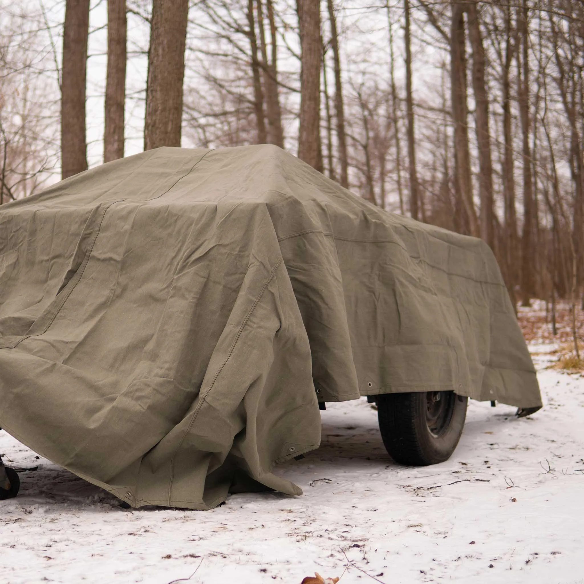 18 oz. 100% Cotton Canvas Tarp Olive