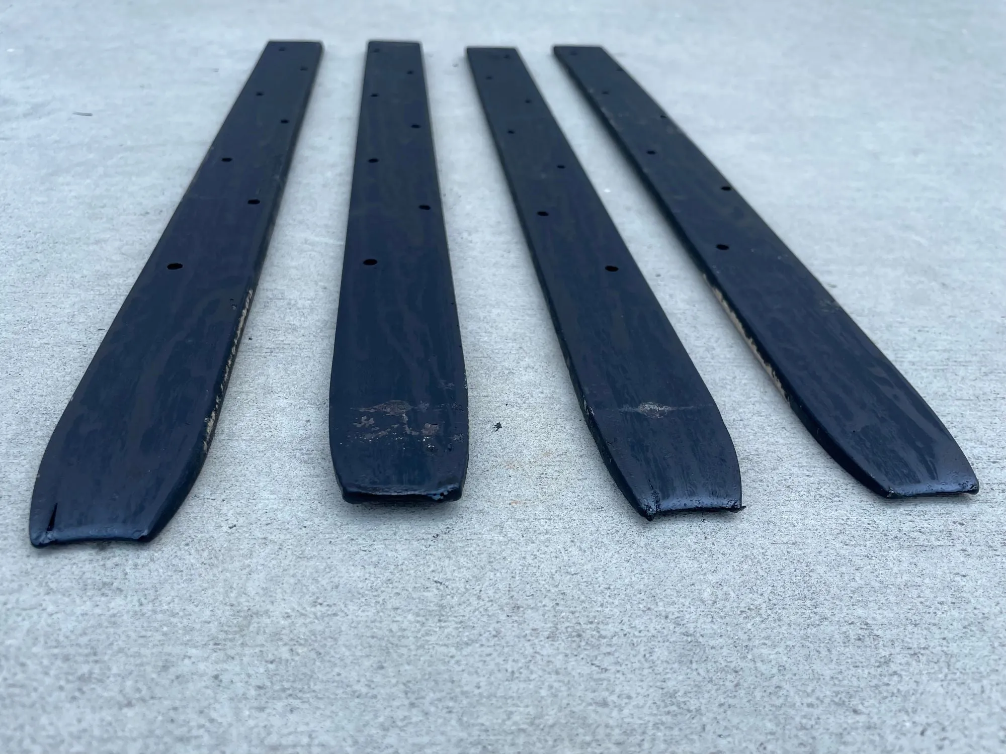 18" Flat Steel Stakes For Concrete Forms With Nail Holes