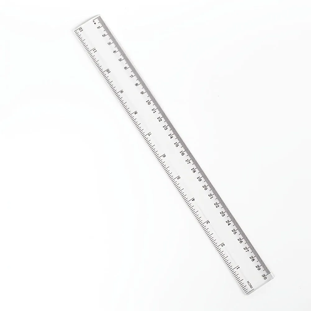 2 Flexible Plastic Rulers with Inches  Metric Measurements