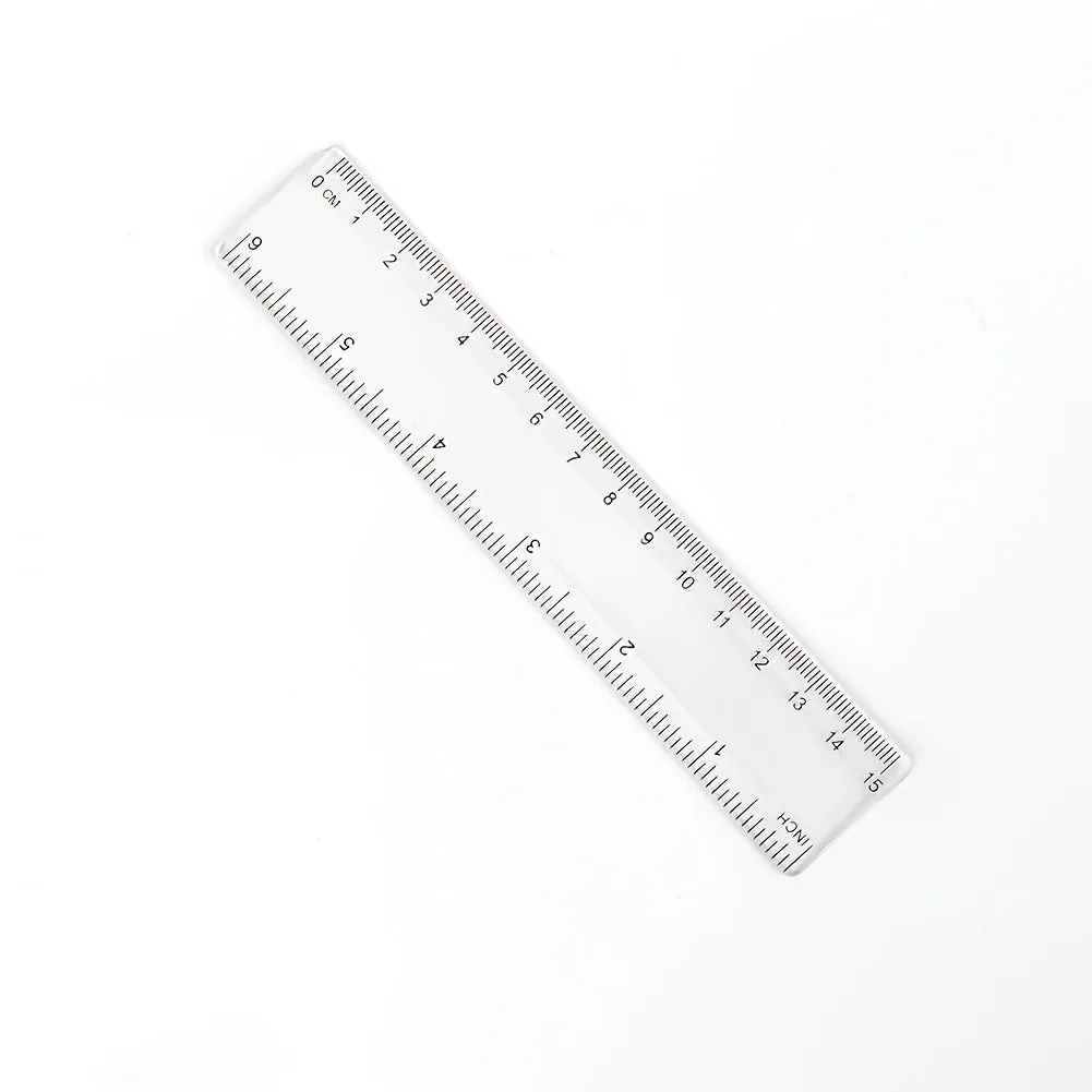 2 Flexible Plastic Rulers with Inches  Metric Measurements