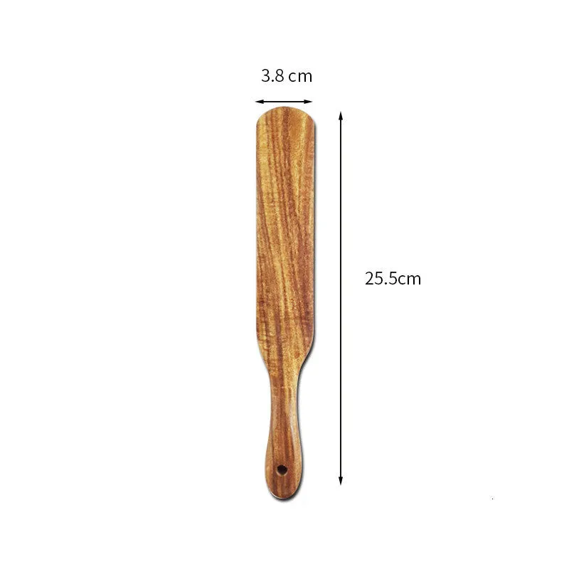 Acacia Long-Handled Spatula Spatula Mixing Cooking Spatula Cross-Border Teak Kitchenware Set