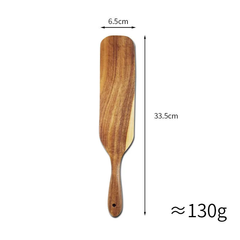 Acacia Long-Handled Spatula Spatula Mixing Cooking Spatula Cross-Border Teak Kitchenware Set