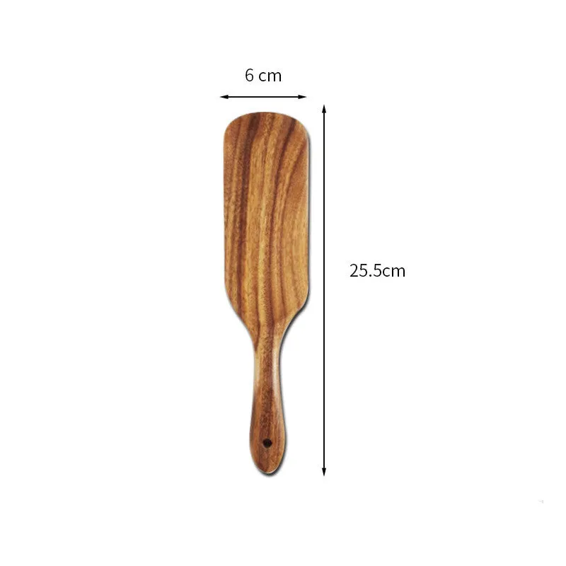 Acacia Long-Handled Spatula Spatula Mixing Cooking Spatula Cross-Border Teak Kitchenware Set