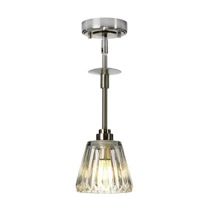 Agatha 1 Light Pendant - Brushed Nickel