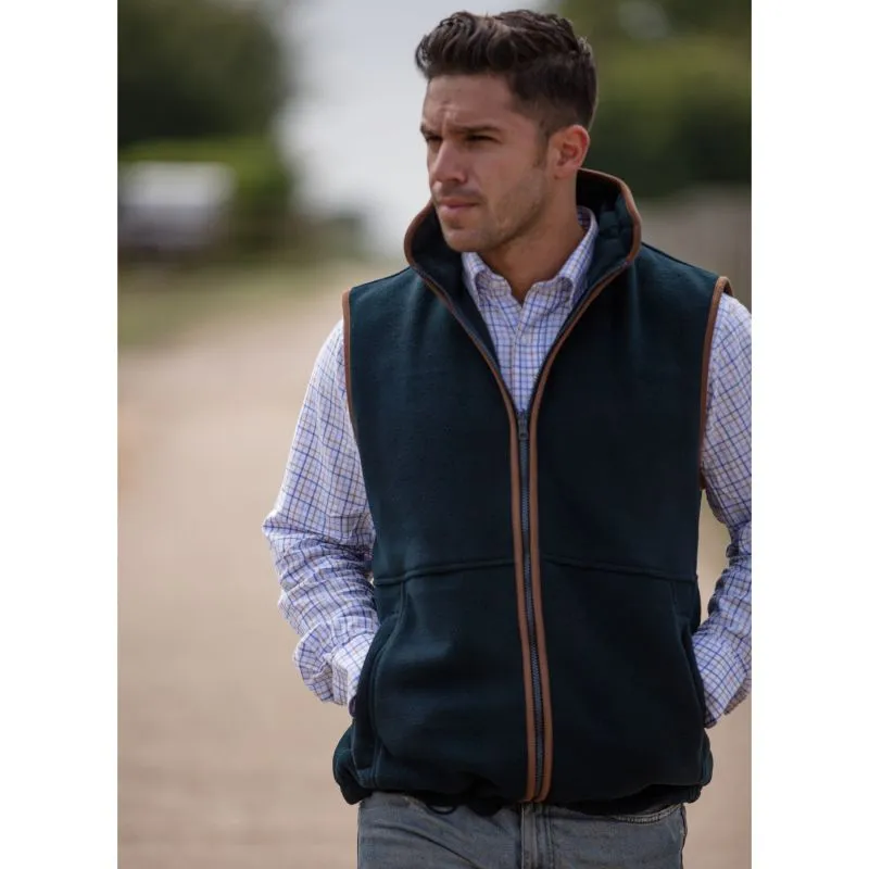 Alan Paine Aylsham Gents Fleece Waistcoat - Dark Navy