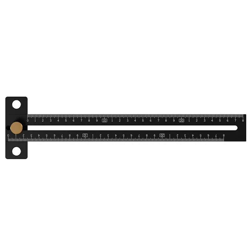 Aluminum Alloy Limit Block Ruler Scribing Tool for Woodworking