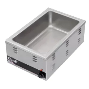 APW Wyott 12" x 27" Electric Countertop Food Pan Warmer, Can Fit Four 1/3 Size Pans