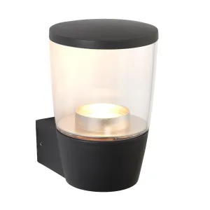 Canillo Grey Outdoor Wall Light IP44 4.6W