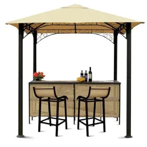 Canopy for 2.4m x 2.4m The Range Rome Barzebo Patio Gazebo - Single Tier