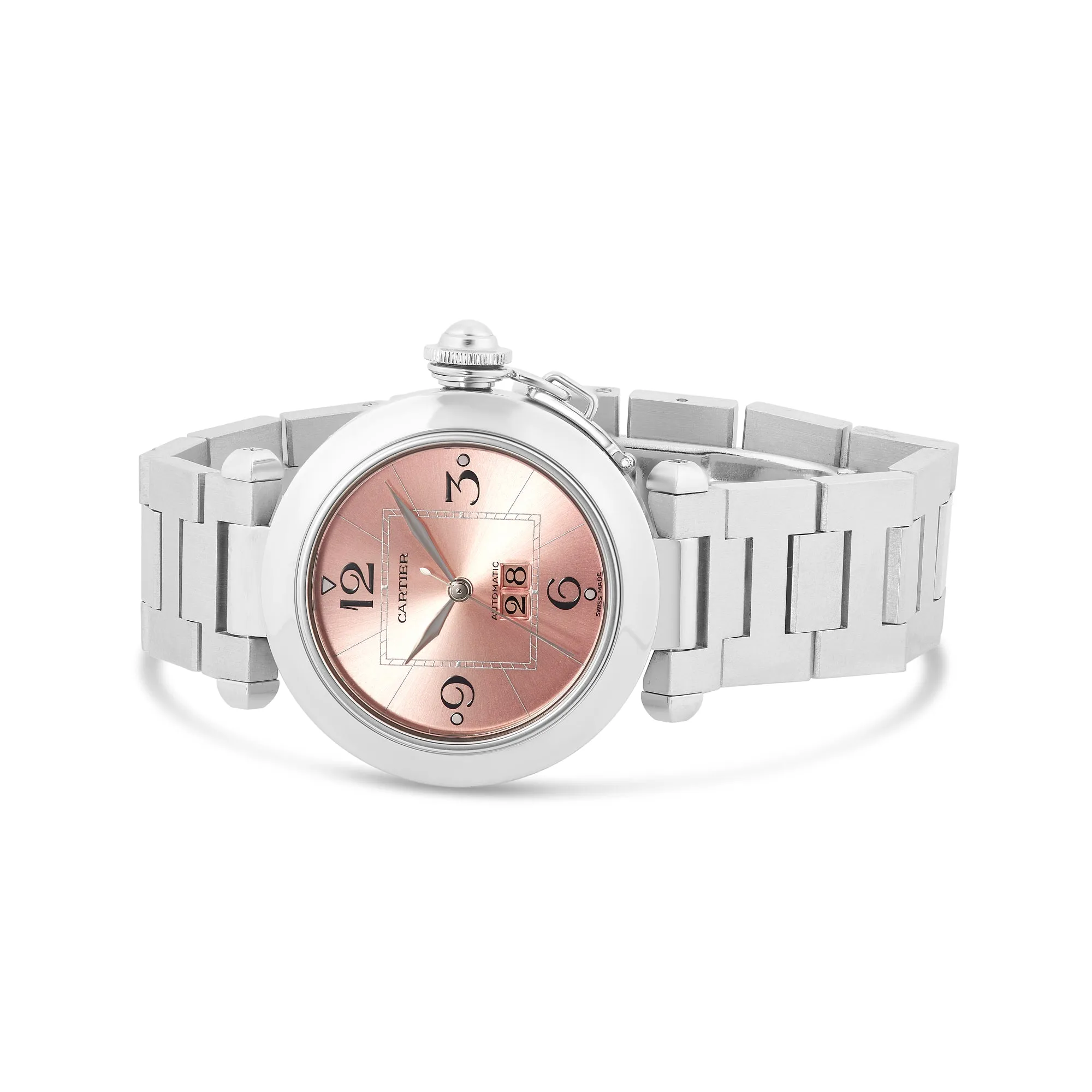 Cartier Miss Pasha Pink Dial Ladies Watch