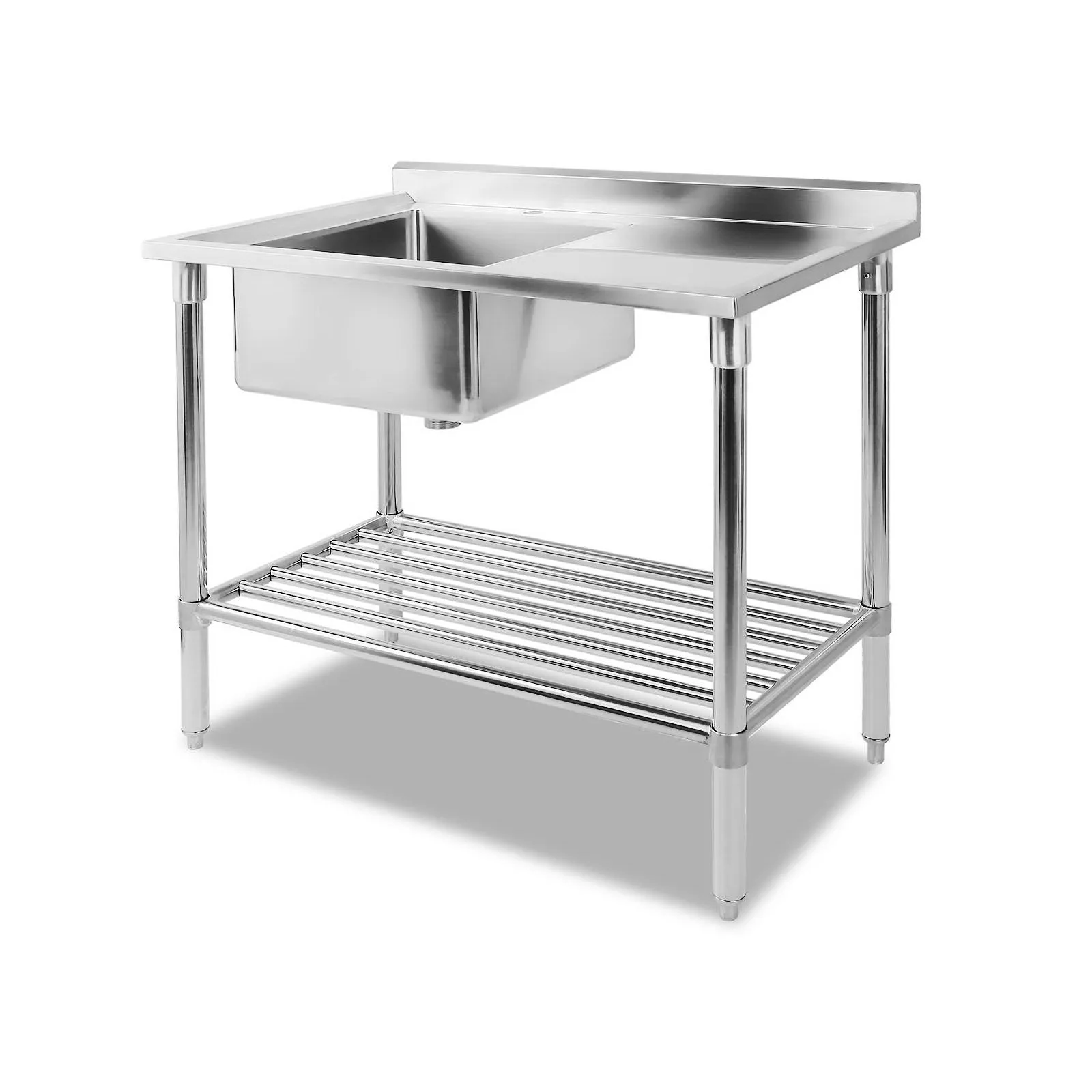 Commercial Stainless Steel Sink Kitchen Shelf Bench Food Prep