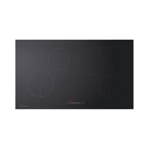 FISHER & PAYKEL CI904CTB1 4 Zones Induction Hob, 90cm Wide - Black Glass