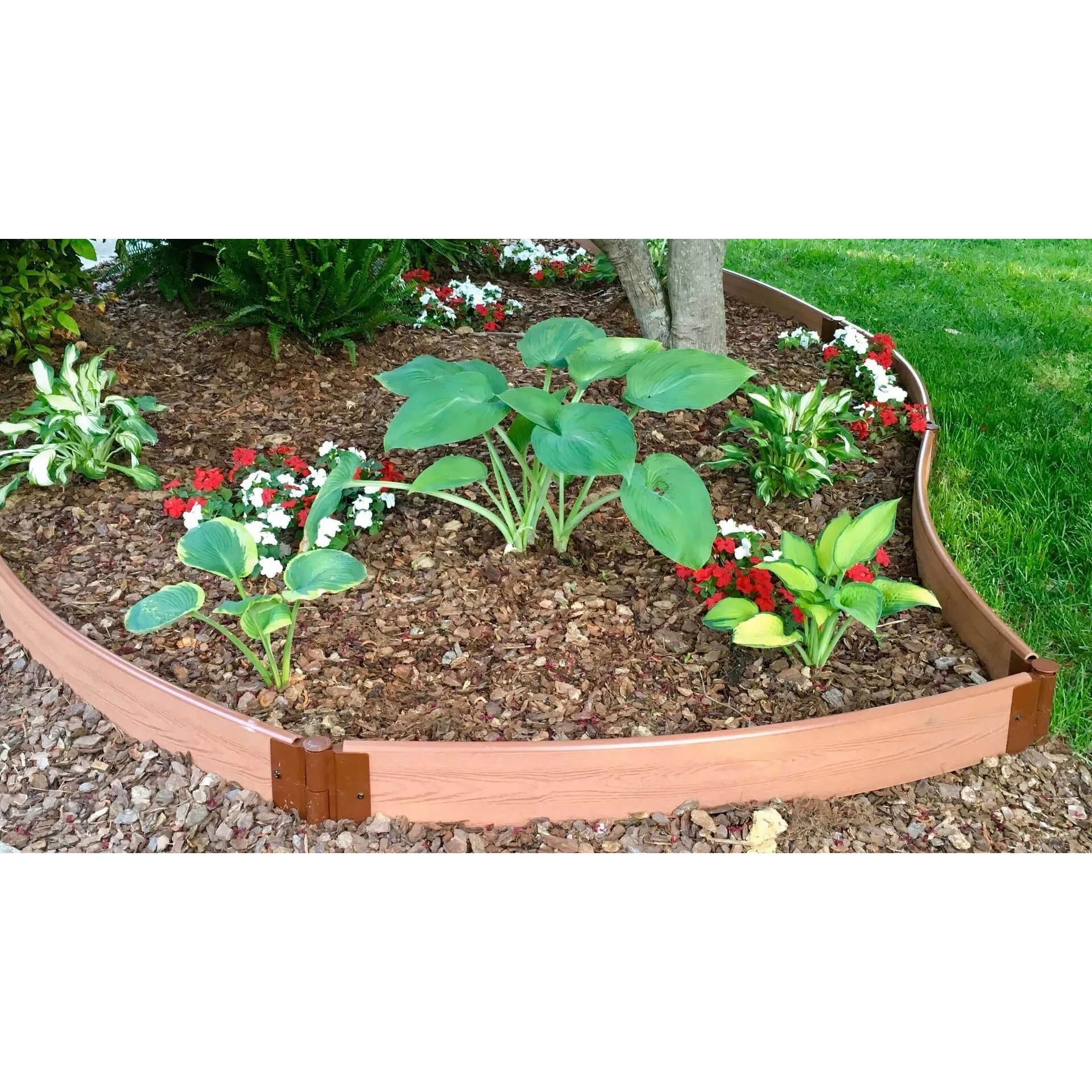 Frame It All | Tool-Free Curved Landscape Edging Kit 32' Classic Sienna