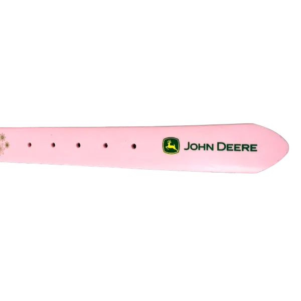 Gem Dandy Women's John Deere Pink Silicone Belt