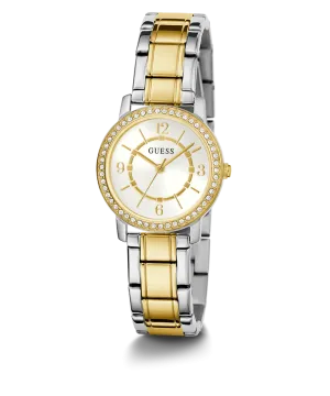 GUESS Ladies Silver Tone/Gold Tone Analog Watch - Model GW0468L4