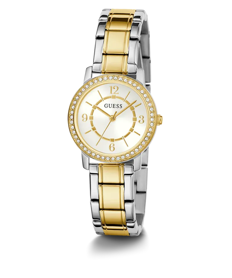 GUESS Ladies Silver Tone/Gold Tone Analog Watch - Model GW0468L4