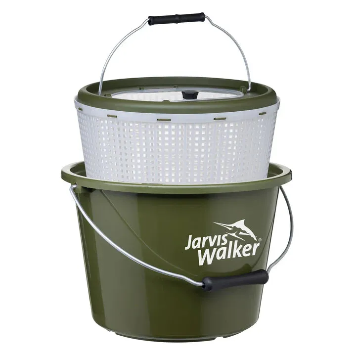 Jarvis Walker  Bait Bucket with Bonus 2 Speed Multi Powered Aerator