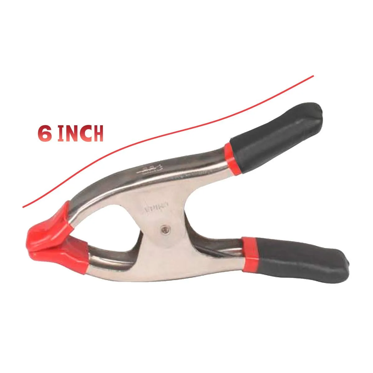 Katzco 6 Inch Heavy Duty Spring Clamp Pack Of 2 - Easy Grip Ergonomic Handle-