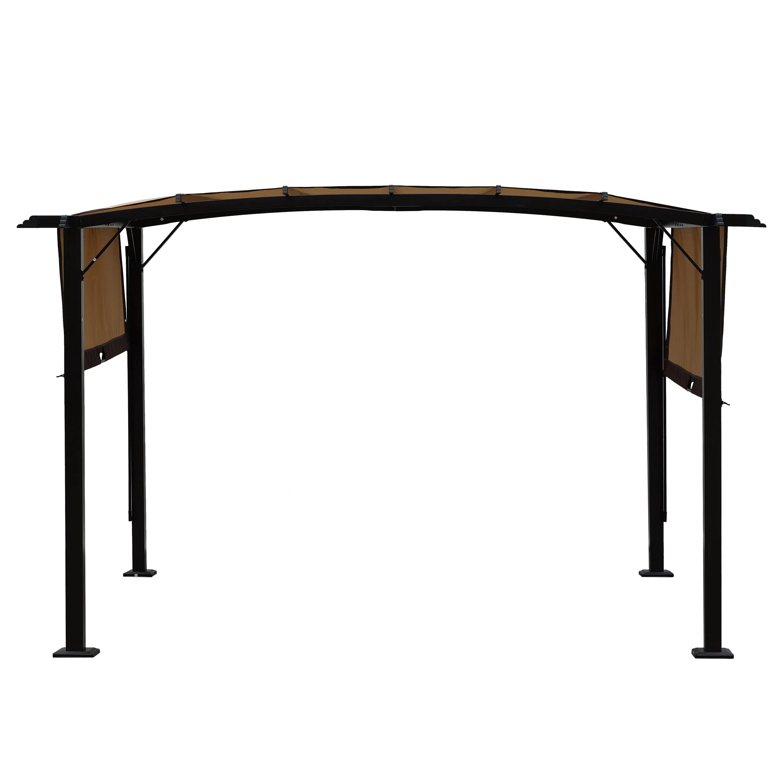 Manson 12 x 9 ft Outdoor Retractable Pergola - Beige