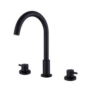 Matte Black Widespread Bathroom Vanity Sink Faucet RB0897