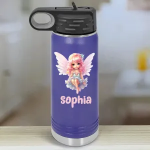 Personalized Kids Water Bottle Tumblers - Fairy