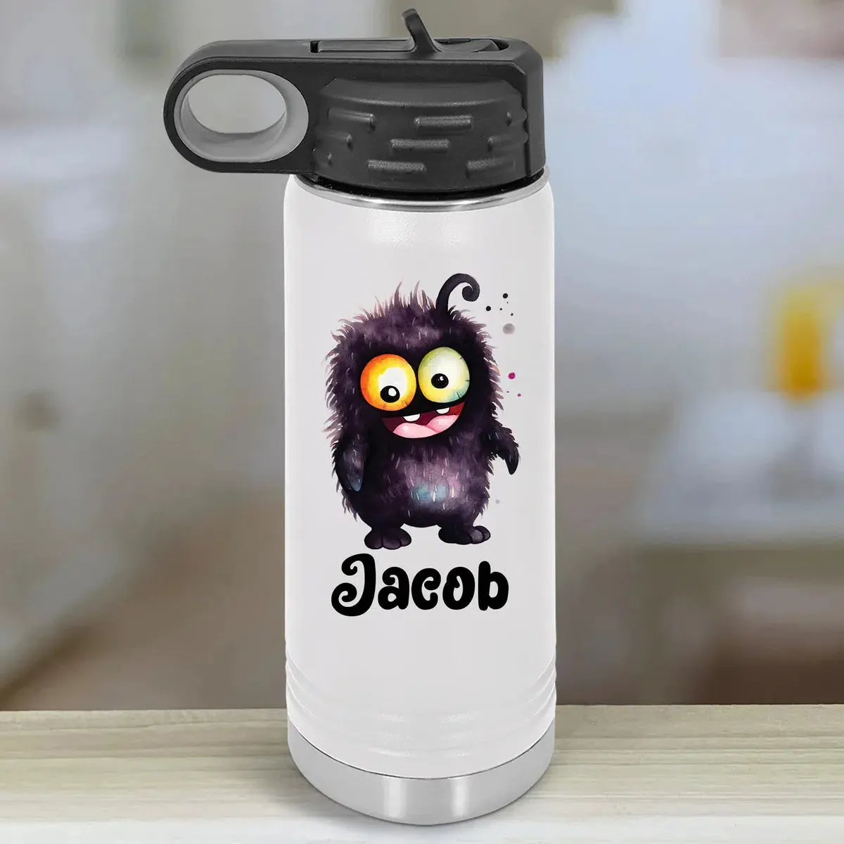 Personalized Kids Water Bottle Tumblers - Little Monsters