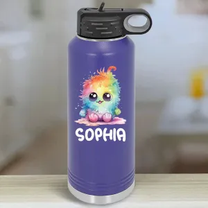 Personalized Kids Water Bottle Tumblers - Little Monsters