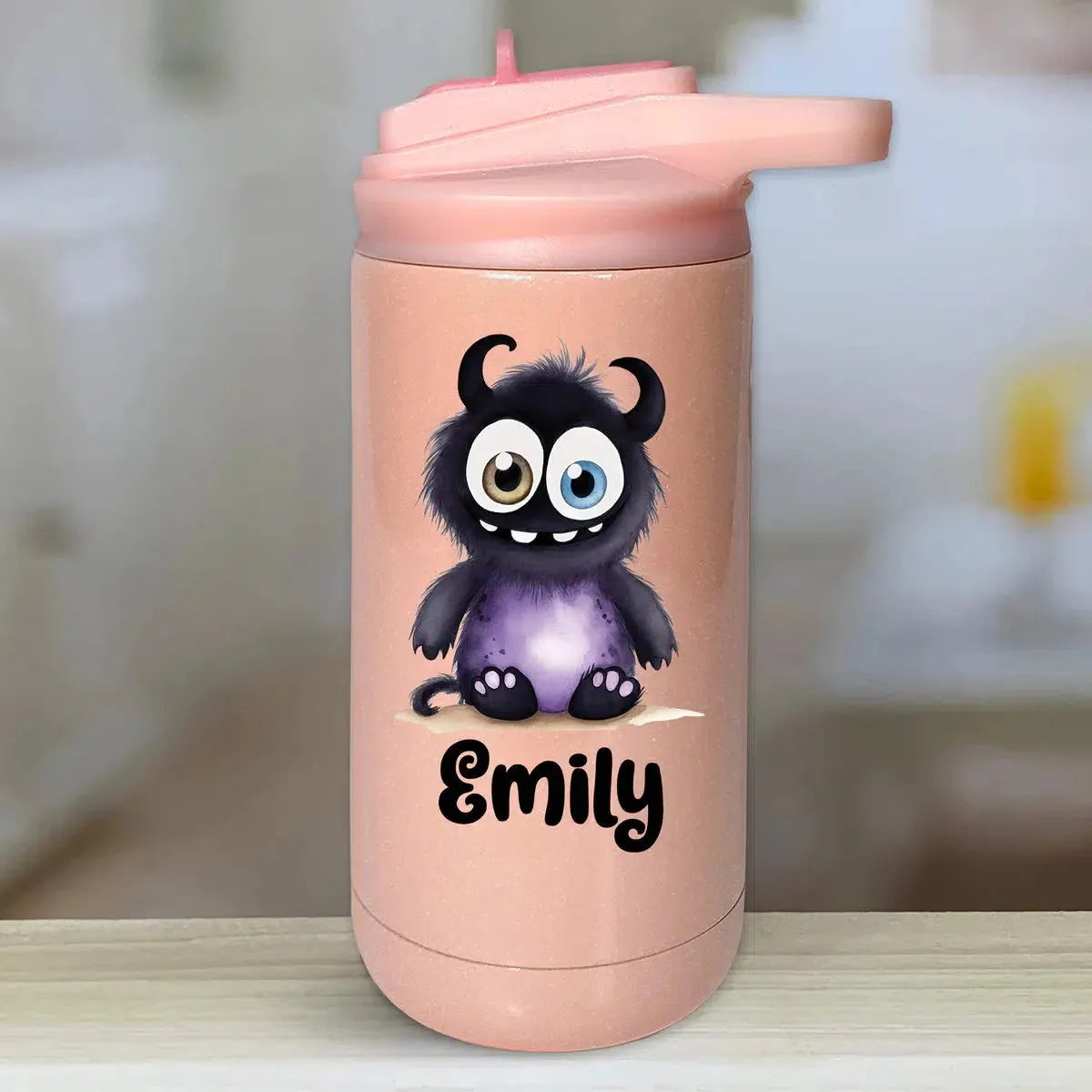 Personalized Kids Water Bottle Tumblers - Little Monsters