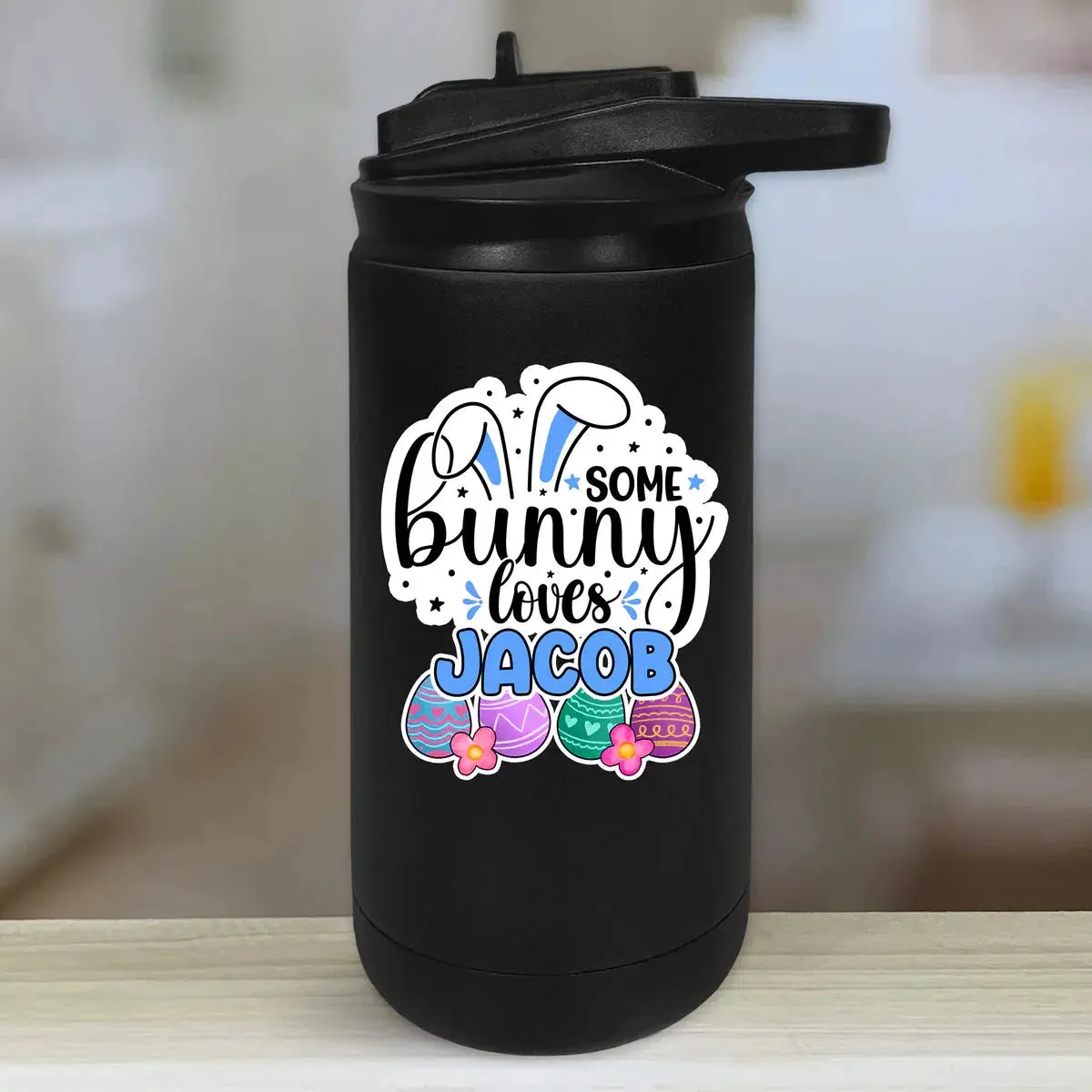 Personalized Kids Water Bottle Tumblers - Some Bunny