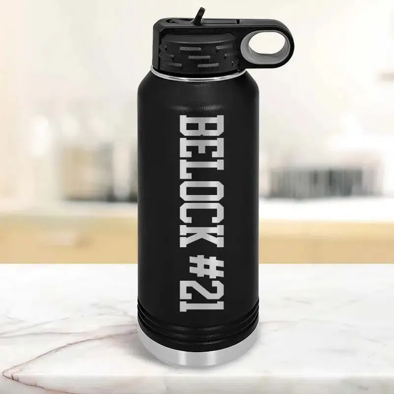 Personalized Kids Water Bottle Tumblers with Laser Engraved Name