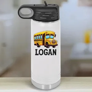 Personalized Water Bottle Tumblers -  School Bus