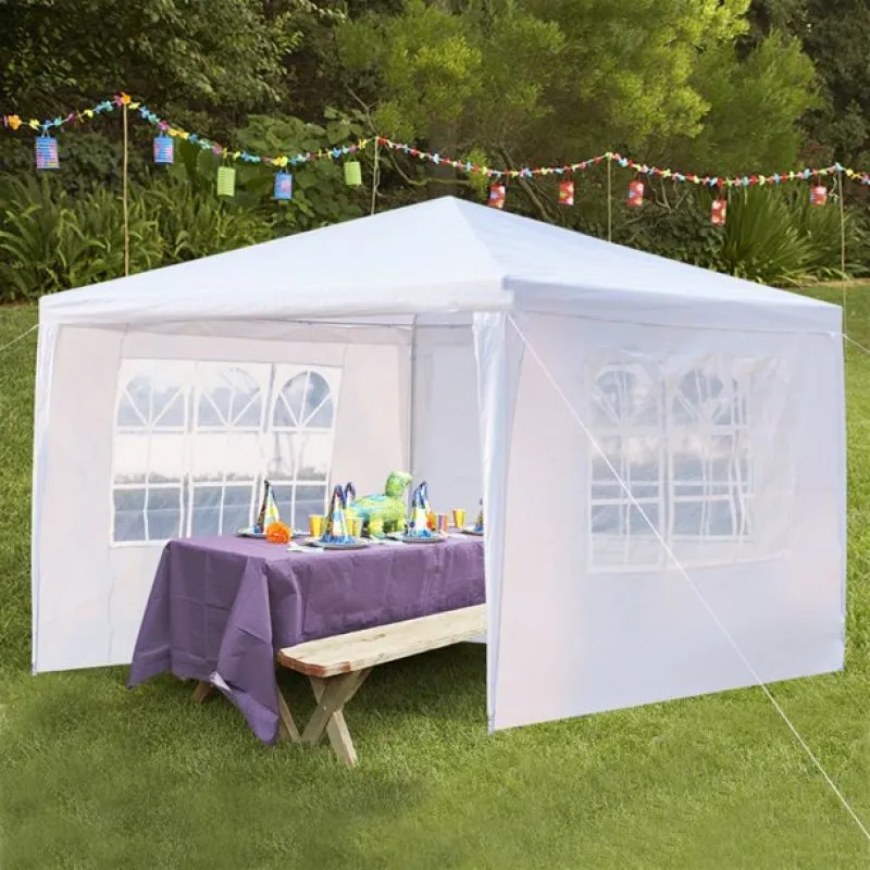 Portable 10'x 10' Wall Canopy Gazebo