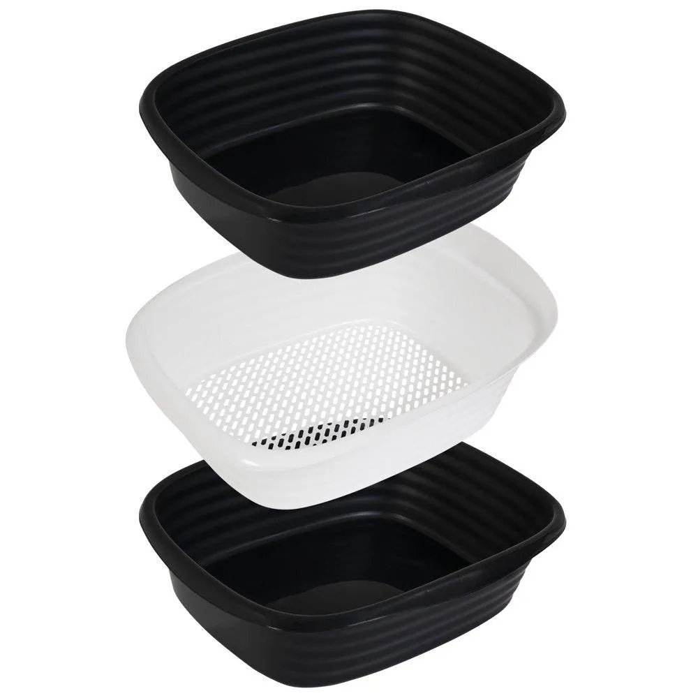 Sifting Cat Litter Box Black