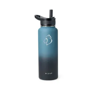 Stainless Steel Water Bottle with 3 Lid | Indigo Crush | 40oz