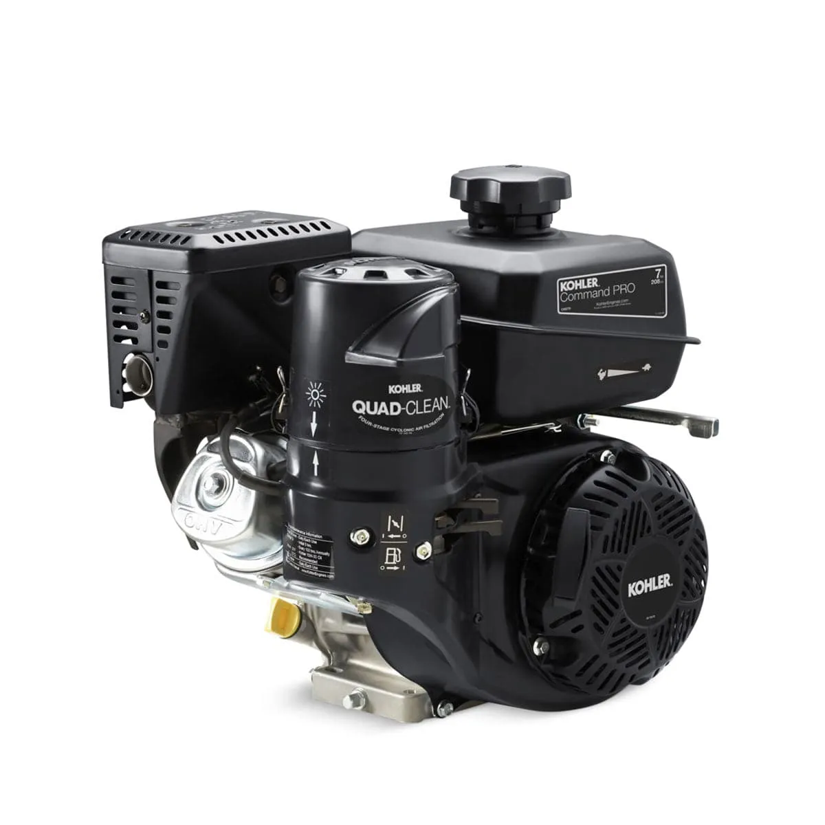 TMG Industrial Kohler 7HP Gasoline Engine CH270 Command Pro Series, Quad-Clean™ Cyclonic Air Filter, Large-Capacity Fuel Tank, TMG-GEK07