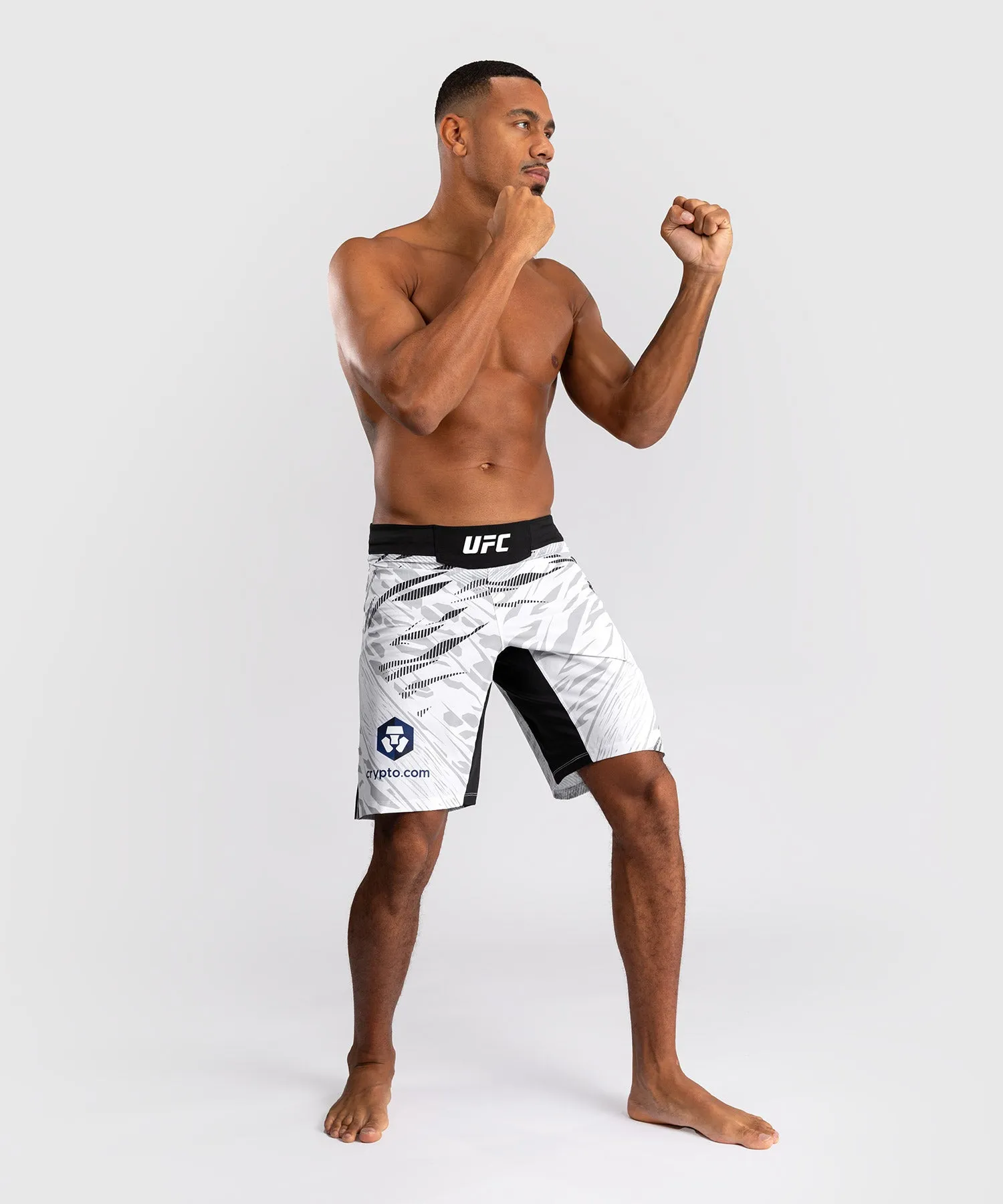 UFC Fusion by Venum Authentic Fight Night Men’s Fight Short - Long Fit - White