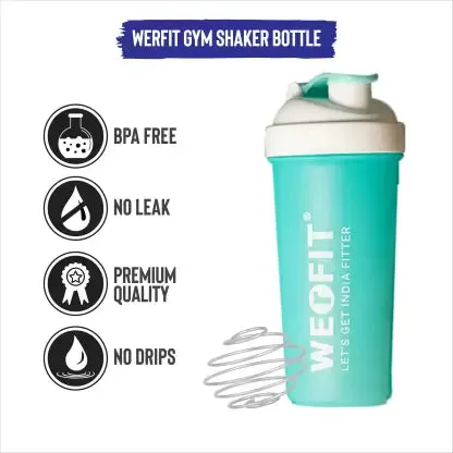 WErFIT Shaker Bottles For Protein Shake Gym Sipper Bottle for Men Women Boys Girls 700 ml Shaker